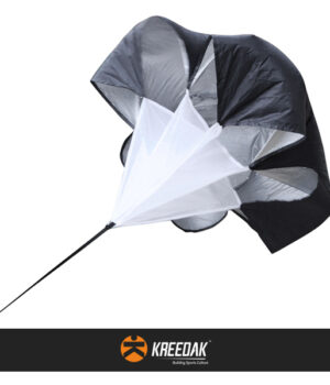 Kreedak’s Drills Training Resistance Speed Chute Parachute ( Black )
