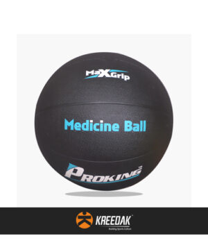 KREEDAK’S Soft Touch Leather Weighted Medicine Ball for Core Fitness, Resistance, Strength Training, Exercise.